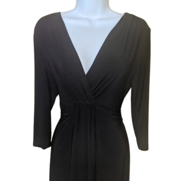 --  Black Stretch Dress Size Large - Picture 2 of 3